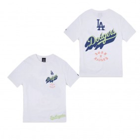 Born X Raised Los Angeles Dodgers White T-Shirt