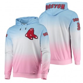 Men's Boston Red Sox Pro Standard Blue Pink Ombre Pullover Hoodie