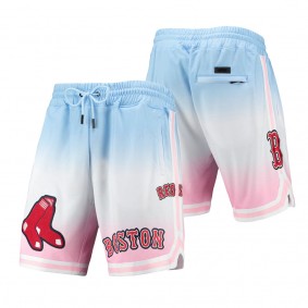 Men's Boston Red Sox Pro Standard Blue Pink Team Logo Pro Ombre Shorts