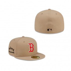Boston Red Sox Camel 59FIFTY Fitted Hat