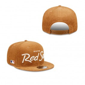 Boston Red Sox Corduroy Script 9FIFTY Snapback Hat