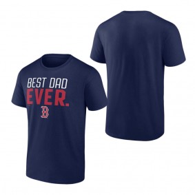 Men's Boston Red Sox Fanatics Branded Navy Best Dad Ever T-Shirt