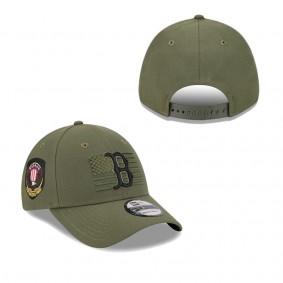 Men's Boston Red Sox Green 2023 Armed Forces Day 9FORTY Adjustable Hat