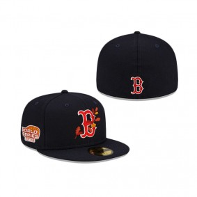 Boston Red Sox Leafy Front 59FIFTY Fitted Hat