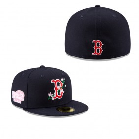 Men's Boston Red Sox Navy 2004 World Series Bloom Side Patch 59FIFTY Fitted Hat