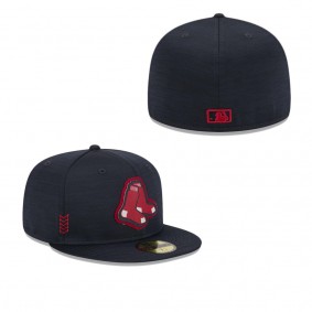Men's Boston Red Sox Navy 2024 Clubhouse 59FIFTY Fitted Hat