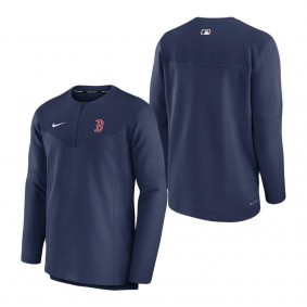Men's Boston Red Sox Nike Navy Authentic Collection Game Time Performance Half-Zip Top