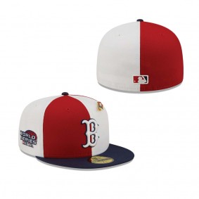 Boston Red Sox Pinwheel Americana Red 59FIFTY Fitted Hat
