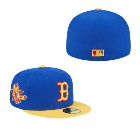 Men's Boston Red Sox Royal Yellow Empire 59FIFTY Fitted Hat
