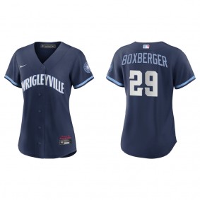 Brad Boxberger Women's Chicago Cubs Javier Baez Nike Navy City Connect Replica Jersey