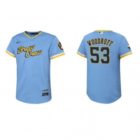 Brandon Woodruff Youth Brewers City Connect Replica Jersey