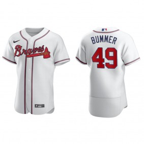 Atlanta Braves Aaron Bummer White Authentic Home Jersey