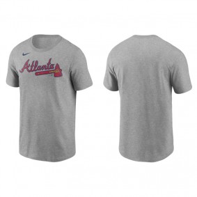 Men's Atlanta Braves Gray Nike T-Shirt