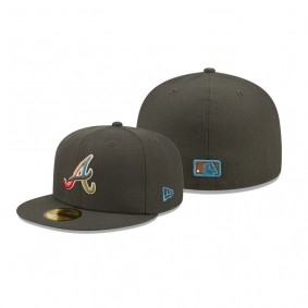 Atlanta Braves Charcoal Multi Color Pack 59FIFTY Hat