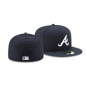 Men's Braves 2021 World Series Navy Road 59FIFTY Fitted Hat