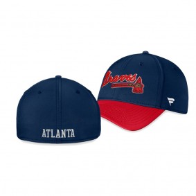 Atlanta Braves Core Navy Red Flex Hat
