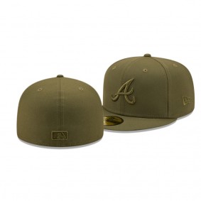 Atlanta Braves Color Pack Olive 59FIFTY Fitted Hat