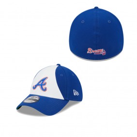 Men's Atlanta Braves White Royal 2023 City Connect 39THIRTY Flex Fit Hat