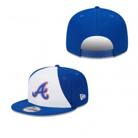Men's Atlanta Braves White Royal 2023 City Connect 9FIFTY Snapback Adjustable Hat