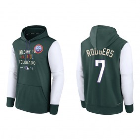 Brendan Rodgers Men's Colorado Rockies Green Authentic Collection 2022 City Connect Therma Performance Pullover Hoodie