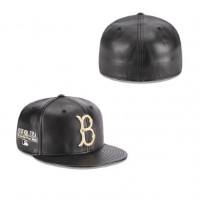Brooklyn Dodgers Leather 59FIFTY Fitted Hat