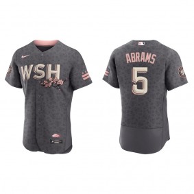 Nationals C.J. Abrams Gray 2022 City Connect Authentic Jersey