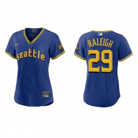 Cal Raleigh Women's Seattle Mariners Royal 2023 City Connect Replica Jersey