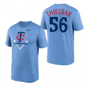Caleb Thielbar Minnesota Twins Light Blue 2023 Diamond Icon Legend Performance T-Shirt