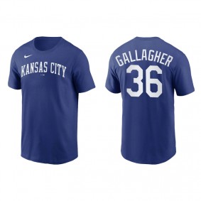 Cam Gallagher Men's Kansas City Royals Nike Royal Team Wordmark T-Shirt