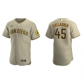 Padres Cam Gallagher Tan Brown Authentic Alternate Jersey