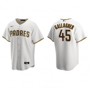 Padres Cam Gallagher White Brown Replica Home Jersey