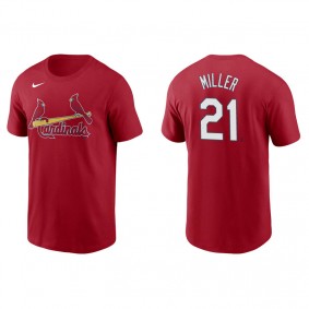 Men's St. Louis Cardinals Andrew Miller Red Name & Number Nike T-Shirt