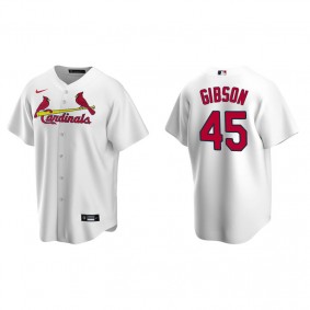 Men's St. Louis Cardinals Bob Gibson White Replica Home Jersey
