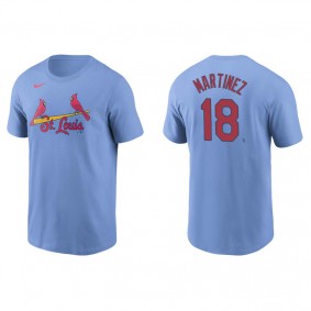 Men's St. Louis Cardinals Carlos Martinez Light Blue Name & Number Nike T-Shirt