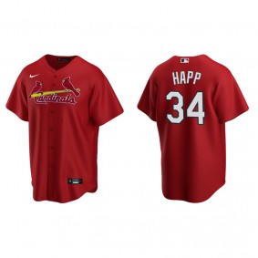 Men's St. Louis Cardinals J.A. Happ Red Replica Alternate Jersey
