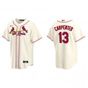 Men's St. Louis Cardinals Matt Carpenter Cream Replica Alternate Jersey