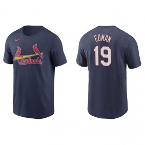 Men's St. Louis Cardinals Tommy Edman Navy Name & Number Nike T-Shirt