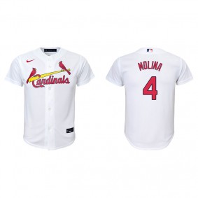Youth St. Louis Cardinals Yadier Molina White Replica Home Jersey