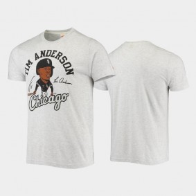 Tim Anderson White Sox Caricature Homage T-Shirt Gray