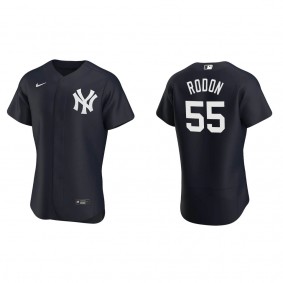 Carlos Rodon Men's New York Yankees Nike Navy Alternate Authentic Logo Jersey
