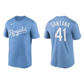 Carlos Santana Men's Kansas City Royals Nike Powder Blue Wordmark Legend T-Shirt