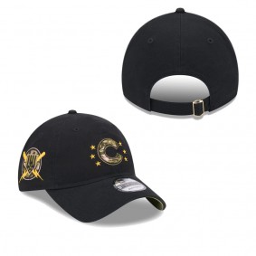 Men's Chicago Cubs Black 2024 Armed Forces Day 9TWENTY Adjustable Hat