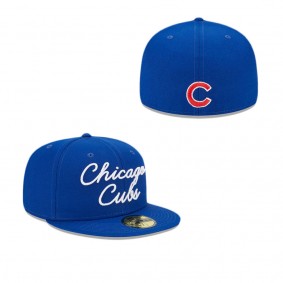 Chicago Cubs Fairway Script 59FIFTY Fitted Hat