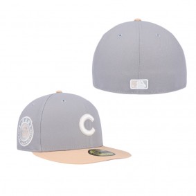 Men's Chicago Cubs Gray Peach 1962 MLB All-Star Game Purple Undervisor 59FIFTY Fitted Hat