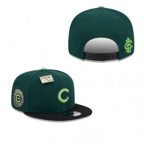 Men's Chicago Cubs Green Black Sour Apple Big League Chew Flavor Pack 9FIFTY Snapback Hat
