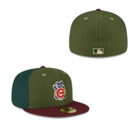 Chicago Cubs Just Caps Dark Green 59FIFTY Fitted Hat
