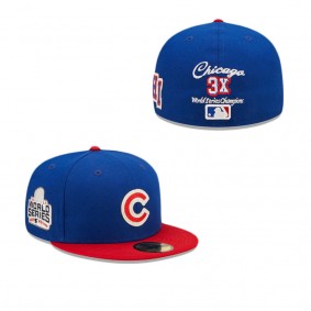 Chicago Cubs Letterman 59FIFTY Fitted Hat