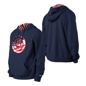 Men's Chicago Cubs Navy 4th of July Stars & Stripes Pullover Hoodie