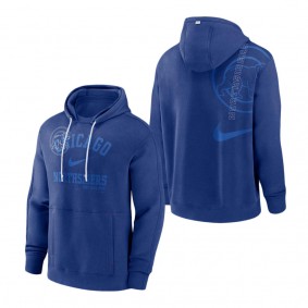 Men's Chicago Cubs Nike Royal Statement Ball Game Pullover Hoodie