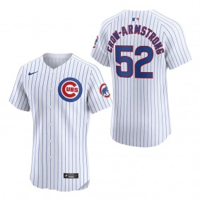 Men's Chicago Cubs Pete Crow-Armstrong White Home Elite Player Jersey